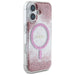 Guess HC Resin Bottom Glitter MagSafe iPhone 16 Case - Pink - Cell phone cases and covers<<<HurtelXML