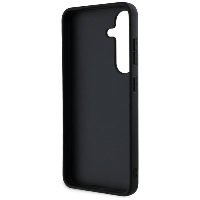 Guess Hot Stamp 4G Pattern Triangle Metal Logo case for Samsung Galaxy S25 - black - Cell phone cases