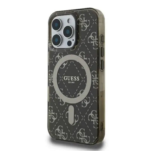 Guess IML 4G Background MagSafe iPhone 16 Pro Case - Brown - Cell phone cases and covers<<<HurtelXML
