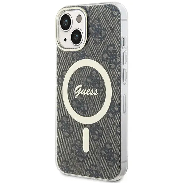 Guess IML 4G MagSafe case for iPhone 15 - brown - Cell phone cases and covers<<<HurtelXML