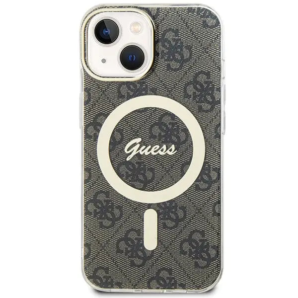 Guess IML 4G MagSafe case for iPhone 15 - brown - Cell phone cases and covers<<<HurtelXML