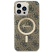 Guess IML 4G MagSafe Case for iPhone 15 Pro Max - Brown - Cell phone cases and covers<<<HurtelXML