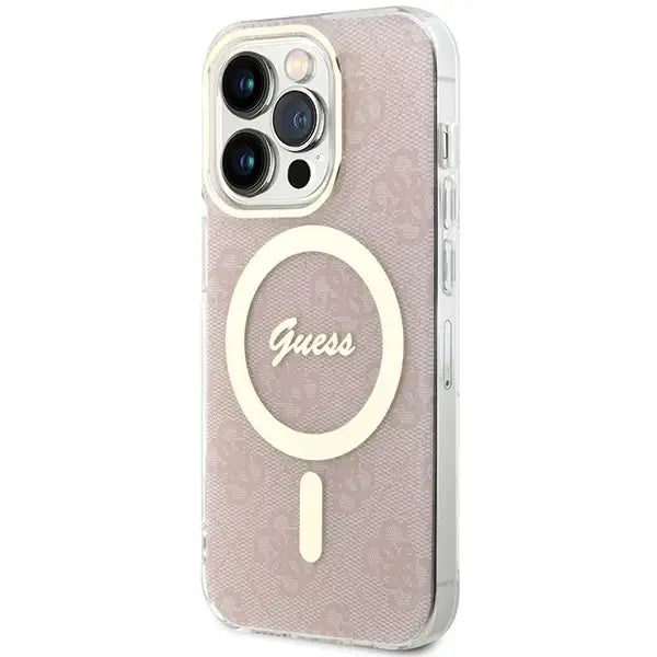 Guess IML 4G MagSafe case for iPhone 15 Pro Max - pink - Cell phone cases and covers<<<HurtelXML