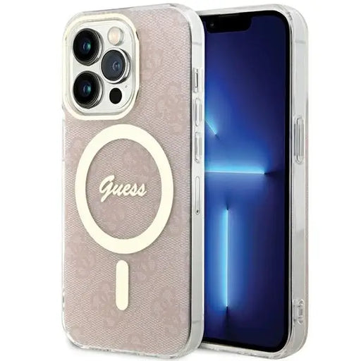 Guess IML 4G MagSafe case for iPhone 15 Pro Max - pink - Cell phone cases and covers<<<HurtelXML