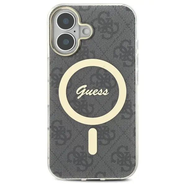 Guess IML 4G MagSafe iPhone 16 Case - Black - Cell phone cases and covers<<<HurtelXML