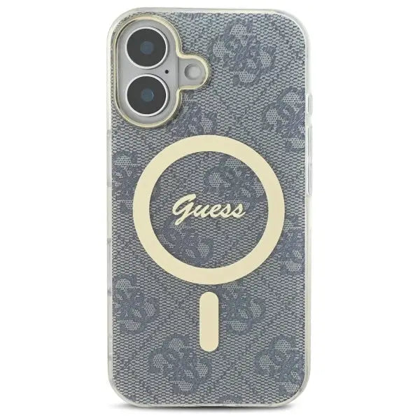 Guess IML 4G MagSafe iPhone 16 Case - Blue - Cell phone cases and covers<<<HurtelXML