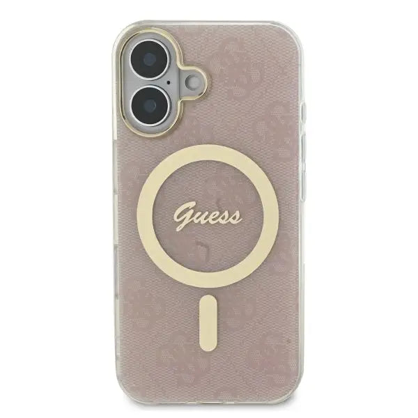 Guess IML 4G MagSafe iPhone 16 Case - Pink - Cell phone cases and covers<<<HurtelXML