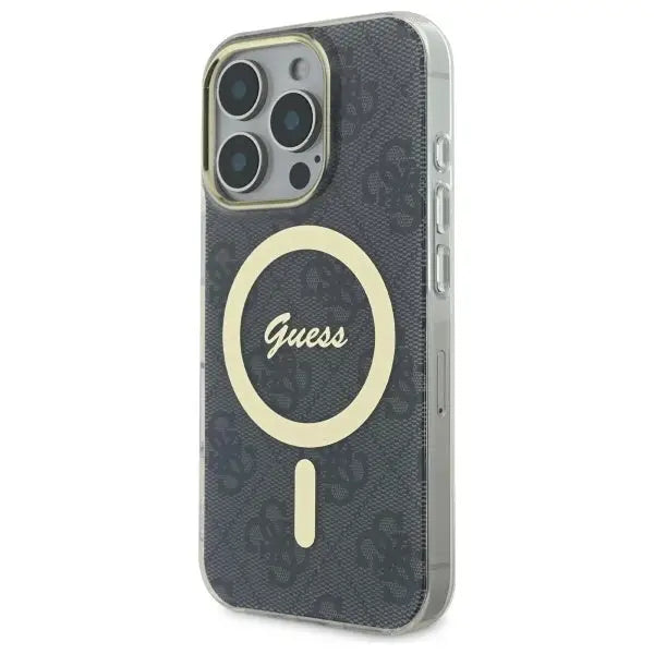 Guess IML 4G MagSafe iPhone 16 Pro Case - Black - Cell phone cases and covers<<<HurtelXML