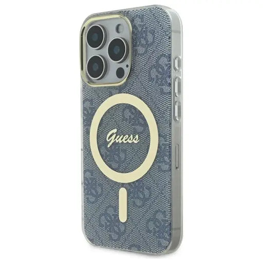 Guess IML 4G MagSafe iPhone 16 Pro Case - Blue - Cell phone cases and covers<<<HurtelXML