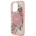Guess IML Flower & Tonal Circle MagSafe iPhone 16 Pro Case - Pink - Cell phone cases and covers<<<HurtelXML