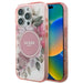Guess IML Flower & Tonal Circle MagSafe iPhone 16 Pro Case - Pink - Cell phone cases and covers<<<HurtelXML