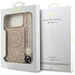 Guess IML Flowers Electro Pearl Strap MagSafe Case for iPhone 17 Pro Max - Pink - Cell phone cases