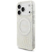 Guess IML Flowers Electro Pearl Strap MagSafe Case for iPhone 17 Pro - White - Cell phone cases and covers<<<HurtelXML