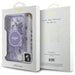 Guess IML Flowers With Pearl Strap MagSafe case for iPhone 16 - purple - Cell phone cases and covers<<<HurtelXML