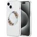 Guess IML Flowers Wreatch MagSafe case for iPhone 15 / 14 / 13 - transparent - Cell phone cases and covers<<<HurtelXML