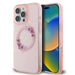 Guess IML Flowers Wreath MagSafe iPhone 16 Pro Case - Pink - Cell phone cases and covers<<<HurtelXML
