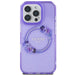 Guess IML Flowers Wreath MagSafe iPhone 16 Pro Case - Purple - Cell phone cases and covers<<<HurtelXML