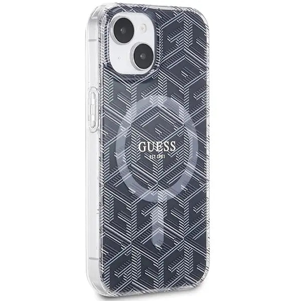 Guess IML GCube MagSafe case for iPhone 15 Plus / 14 Plus - black - Cell phone cases and covers<<<HurtelXML