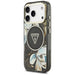 Guess IML Glitter Flowers Triangle MagSafe case for iPhone 17 Pro - black - Cell phone cases and covers<<<HurtelXML