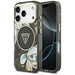 Guess IML Glitter Flowers Triangle MagSafe case for iPhone 17 Pro - black - Cell phone cases and covers<<<HurtelXML