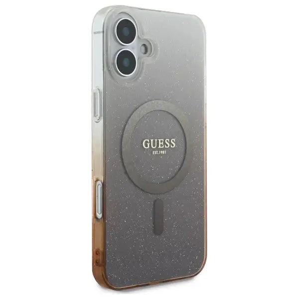 Guess IML Glitter Gradient MagSafe Case for iPhone 16 Plus - Brown - Cell phone cases and covers<<<HurtelXML