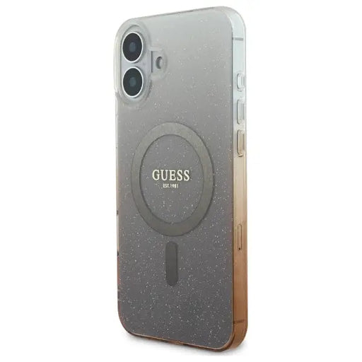 Guess IML Glitter Gradient MagSafe Case for iPhone 16 Plus - Brown - Cell phone cases and covers<<<HurtelXML