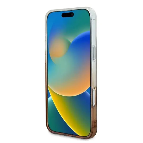 Guess IML Glitter Gradient MagSafe iPhone 16 Case - Brown - Cell phone cases and covers<<<HurtelXML