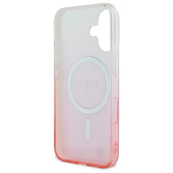 Guess IML Glitter Gradient MagSafe iPhone 16 Case - Pink - Cell phone cases and covers<<<HurtelXML