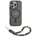 Guess IML Glitter With Pearl Strap MagSafe case for iPhone 16 Pro - black - Cell phone cases and covers<<<HurtelXML