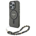 Guess IML Glitter With Pearl Strap MagSafe case for iPhone 16 Pro - black - Cell phone cases and covers<<<HurtelXML
