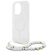 Guess IML Glitter With Pearl Strap MagSafe iPhone 16 Pro Case - Clear - Cell phone cases and covers<<<HurtelXML