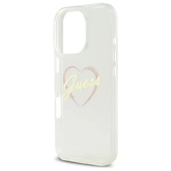 Guess IML Heart Case for iPhone 16 Pro Max - Transparent - Cell phone cases and covers<<<HurtelXML