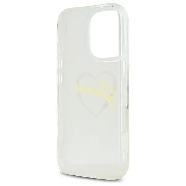 Guess IML Heart Case for iPhone 16 Pro - Transparent - Cell phone cases and covers<<<HurtelXML