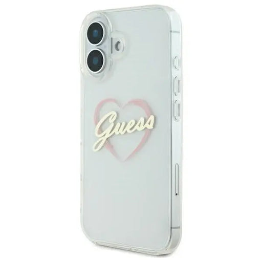 Guess IML Heart iPhone 16 Case - Transparent - Cell phone cases and covers<<<HurtelXML