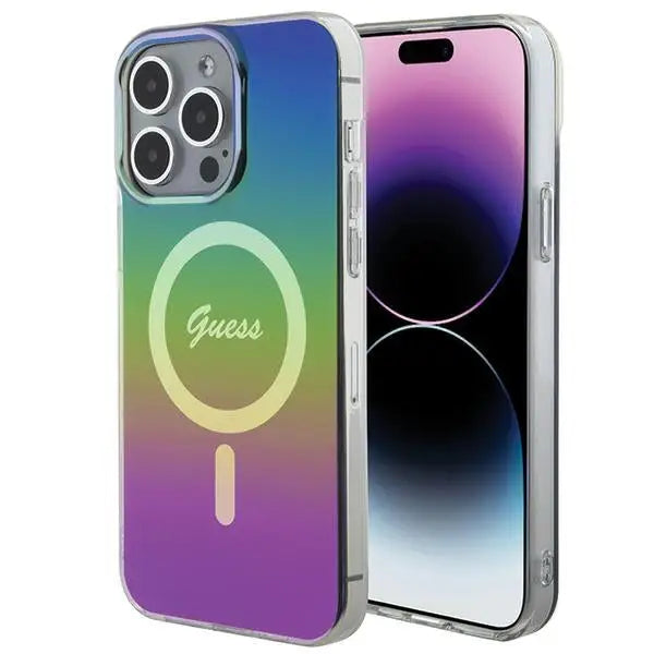 Guess IML Iridescent MagSafe case for iPhone 15 Pro Max 6.7’’ - multicolor - Cell phone cases and covers<<<HurtelXML