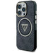 Guess IML Metal Glitter 4G Circle Triangle MagSafe Case for iPhone 16 Pro - Black - Cell phone cases