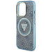 Guess IML Metal Glitter 4G Circle Triangle MagSafe Case for iPhone 16 Pro Max - Blue - Cell phone cases