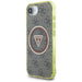 Guess IML Metal Glitter 4G Circle Triangle MagSafe case for iPhone 16e - brown - Cell phone cases and covers<<<HurtelXML