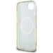Guess IML Metal Glitter Flowers Triangle MagSafe iPhone 16e Case - Green - Cell phone cases and covers<<<HurtelXML
