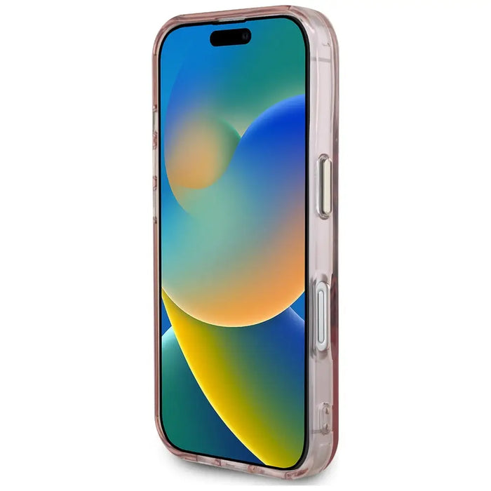 Guess IML Metal Mountain Logo MagSafe iPhone 16 Case - Pink - Cell phone cases and covers<<<HurtelXML