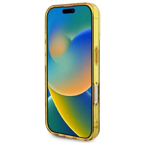 Guess IML Peony On 4G Background MagSafe iPhone 16 Case - Brown - Cell phone cases and covers<<<HurtelXML