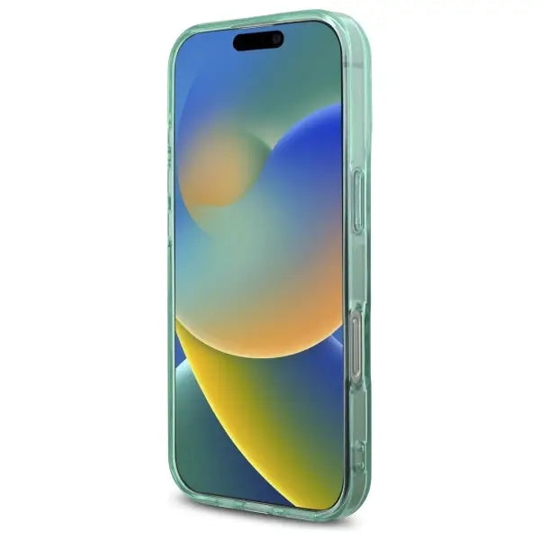 Guess IML Rhinestones MagSafe iPhone 16 Pro Case - Green - Cell phone cases and covers<<<HurtelXML