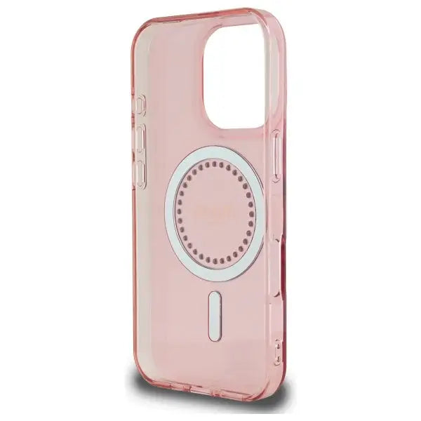 Guess IML Rhinestones MagSafe iPhone 16 Pro Max Case - Pink - Cell phone cases and covers<<<HurtelXML