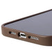Guess iPhone 14 Pro Max 4G Metal Gold Logo Series Case - Brown - Cell phone cases and covers<<<HurtelXML