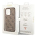 Guess iPhone 14 Pro Max 4G Metal Gold Logo Series Case - Brown - Cell phone cases and covers<<<HurtelXML