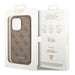 Guess iPhone 14 Pro Max 4G Metal Gold Logo Series Case - Brown - Cell phone cases and covers<<<HurtelXML