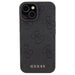 Guess Leather 4G Stamped case for iPhone 15 - black - Cell phone cases and covers<<<HurtelXML