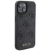 Guess Leather 4G Stamped case for iPhone 15 - black - Cell phone cases and covers<<<HurtelXML