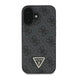 Guess Leather 4G Triangle Strass MagSafe Case for iPhone 16 - Black - Cell phone cases and covers<<<HurtelXML