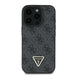 Guess Leather 4G Triangle Strass MagSafe Case for iPhone 16 Pro Max - Black - Cell phone cases and covers<<<HurtelXML